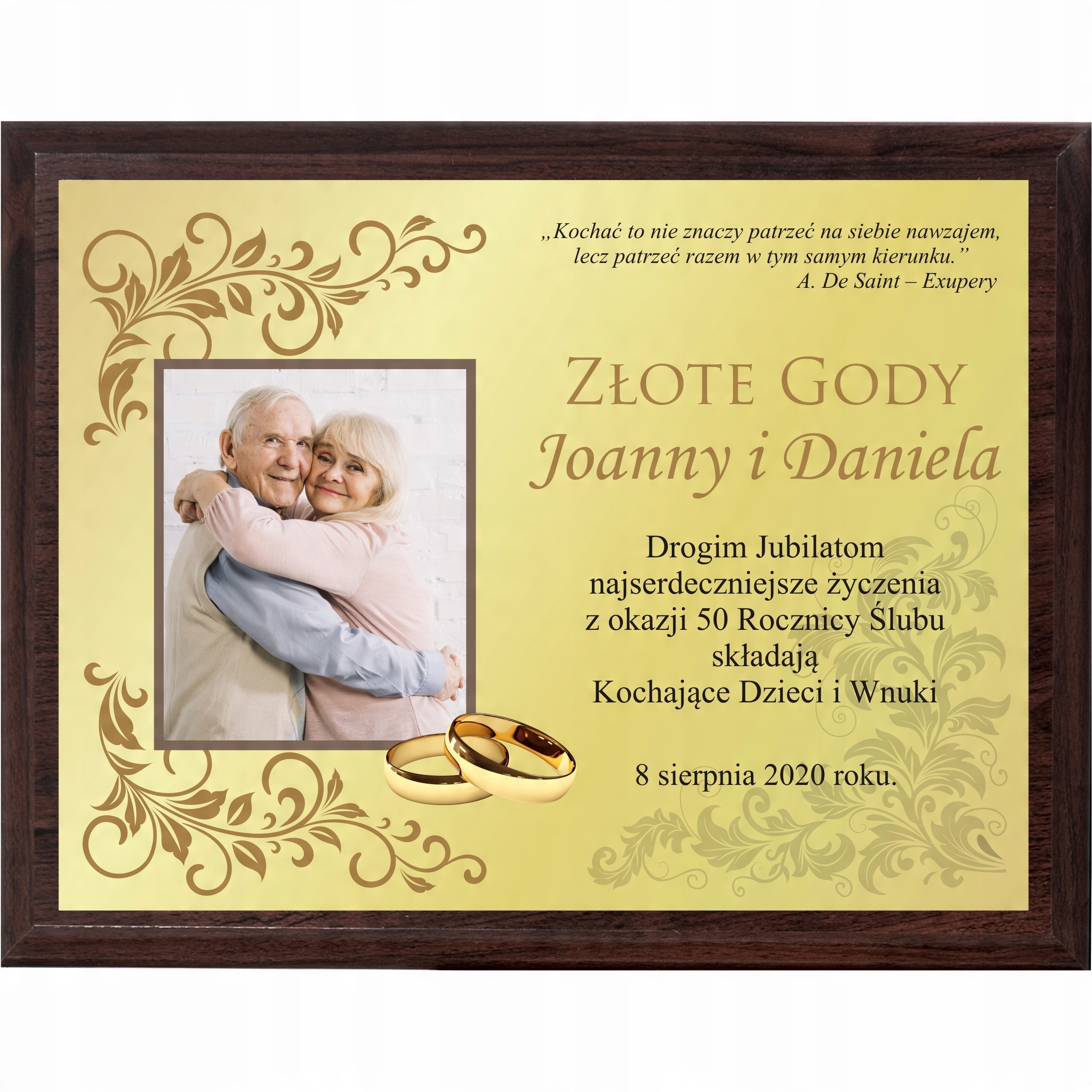

Jubileusz Rocznica Ślubu 10 25 50 Pamiątka