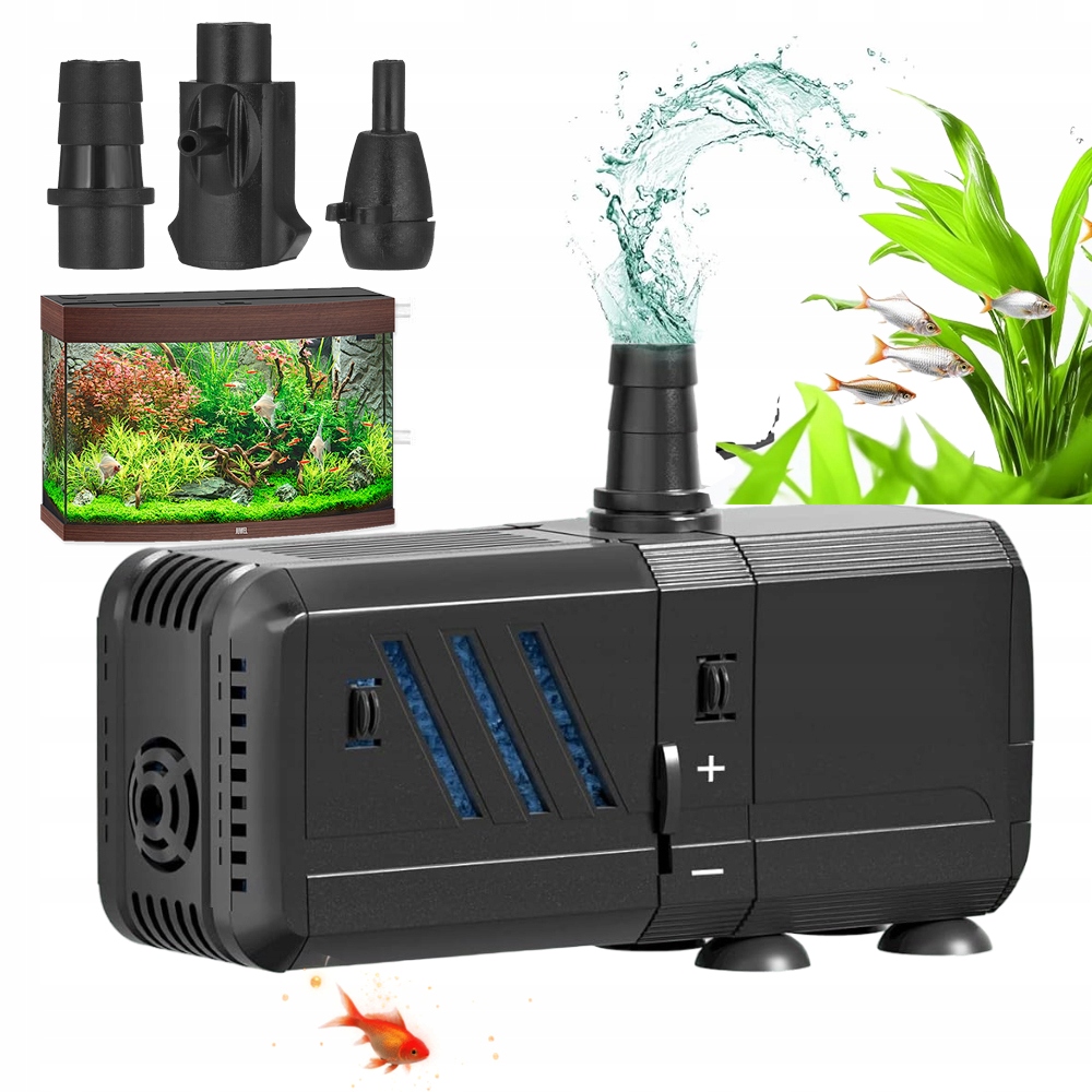 Levně Vnitřní Filtr, Pumpa, Vodní Čerpadlo 4V1 Pro Akvária 30-150 L