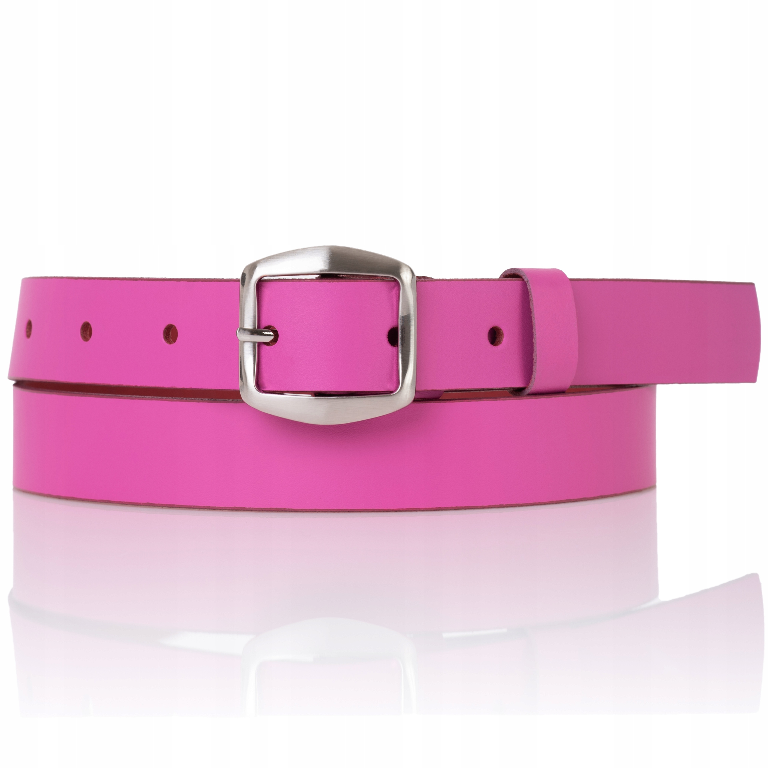 

Sepher Pasek skórzany Fuksja różowy damski spodni