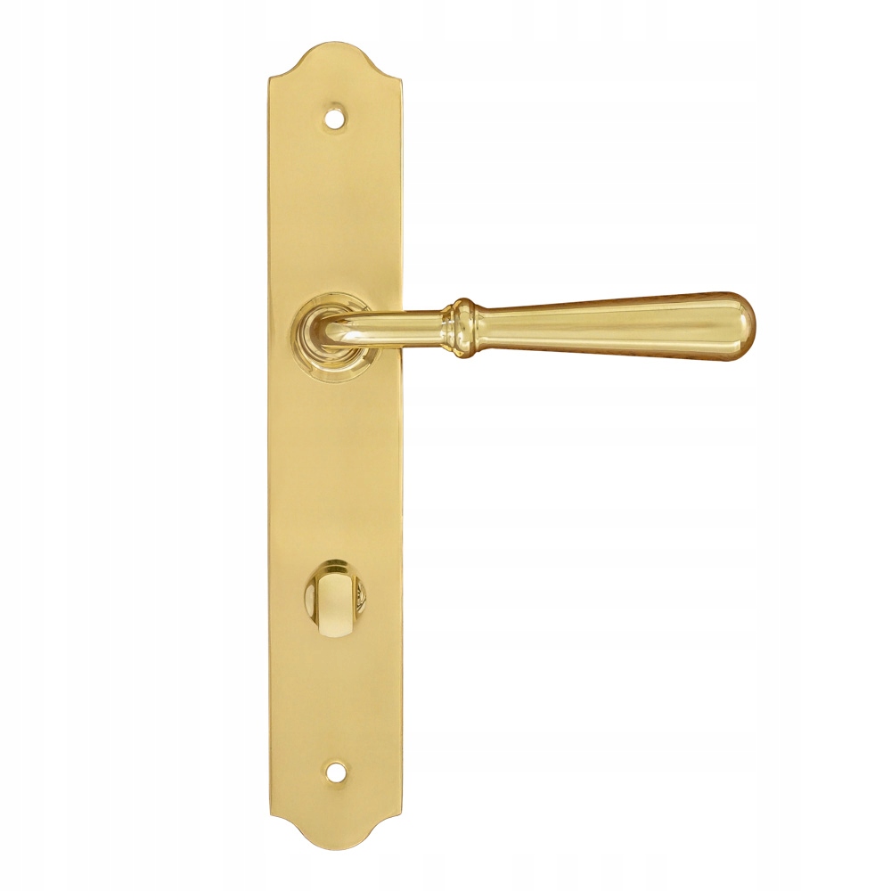 Klika Barton s Wc štítkem 72 mm Leštěná Mosaz