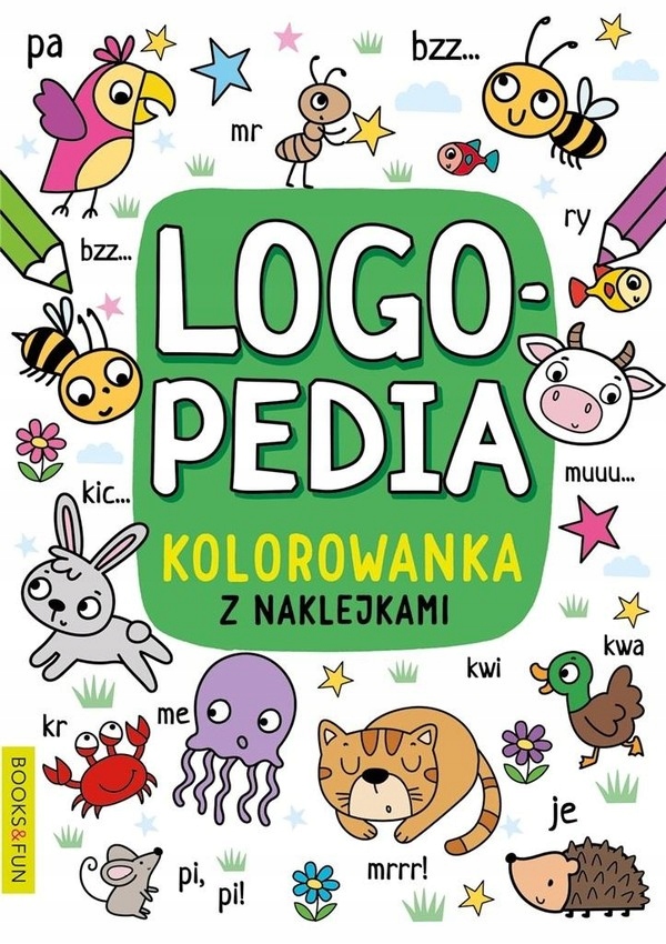 

Logopedia Kolorowanka z naklejkami 4