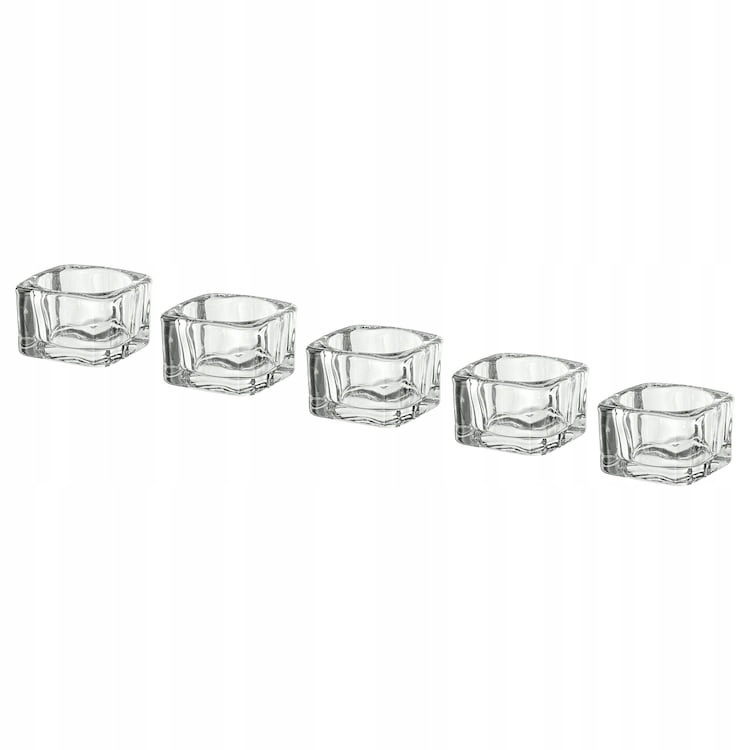 

Ikea Glasig Świecznik na tealighty 5x5cm 5szt