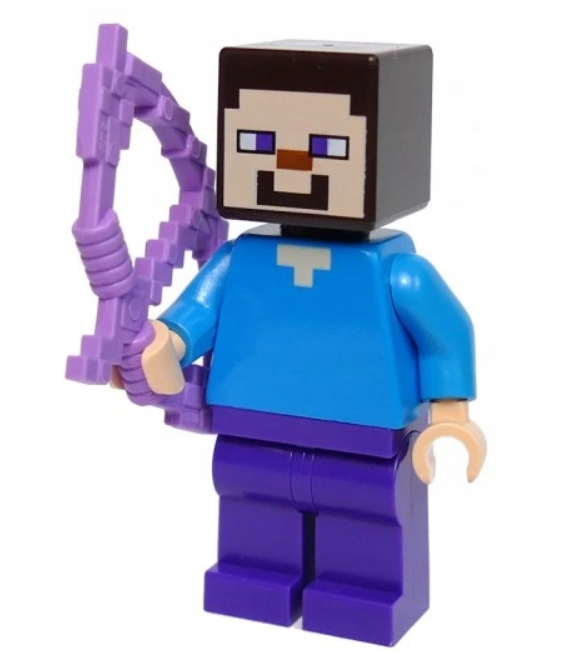 

Minifigurka min009 ł Lego Minecraft Steve łuk