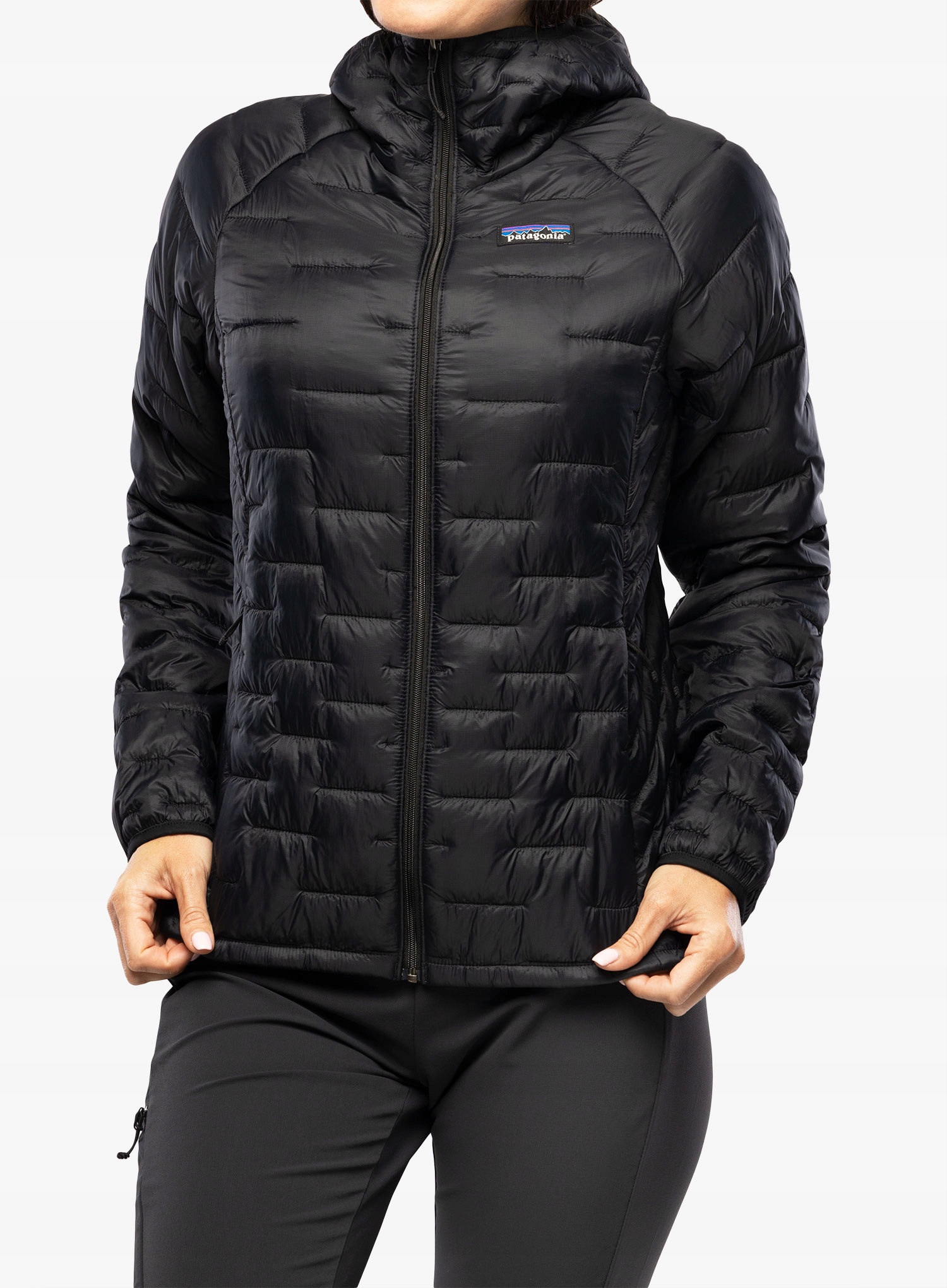 Dámská zateplená bunda Patagonia Micro Puff Hoody černá L