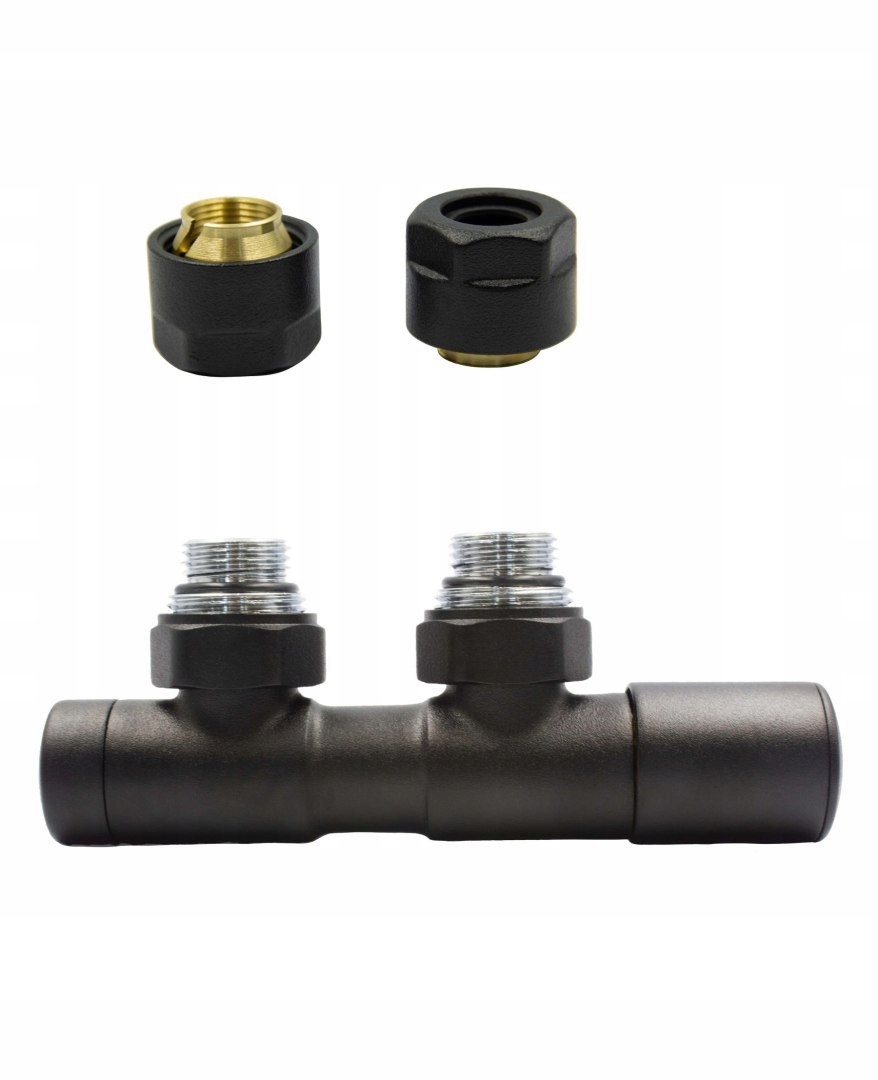 Ventil reg 50 mm Twins černý pravý Cu
