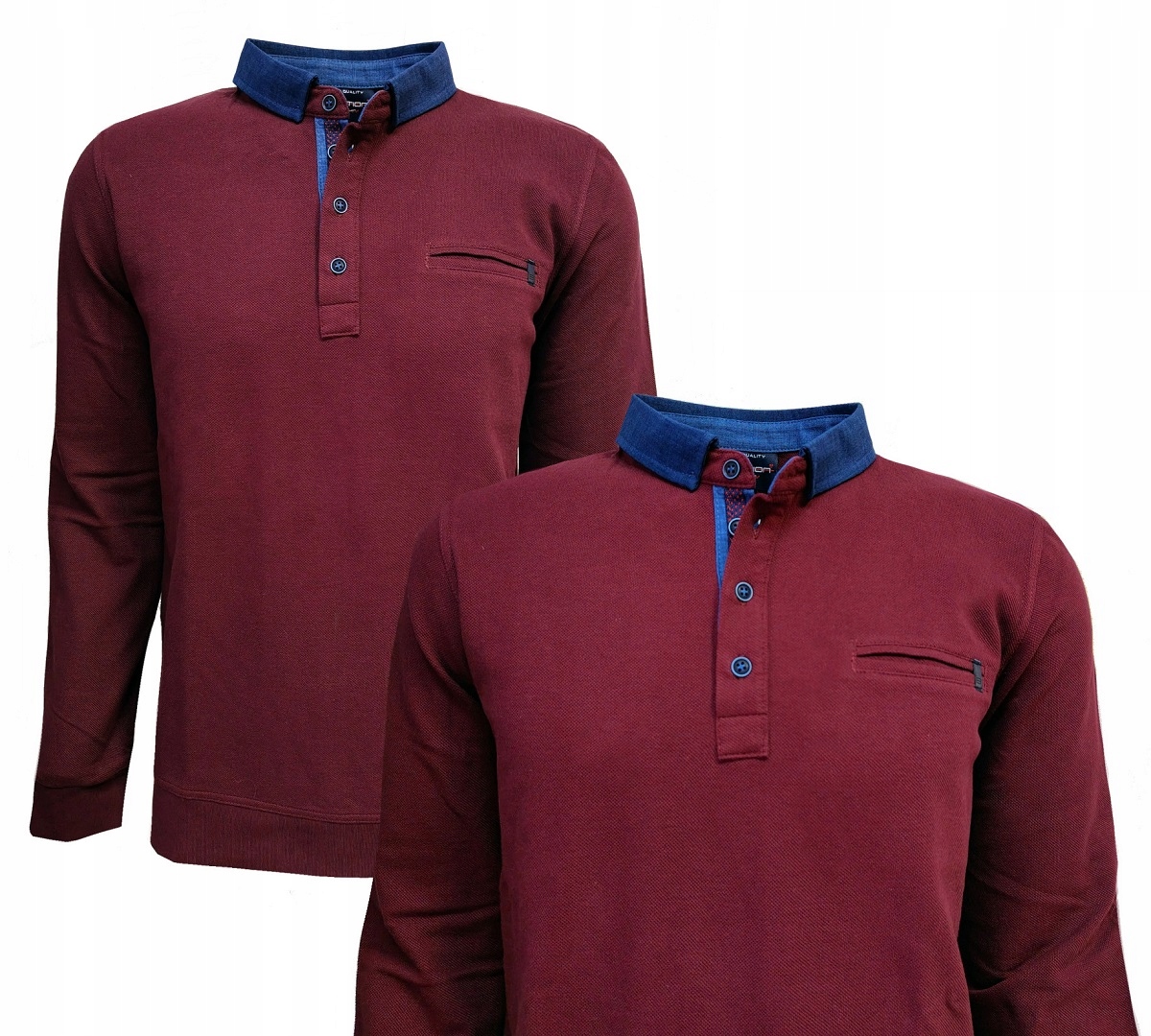 Vínové Polokošile Rukávem Bastion 4XL