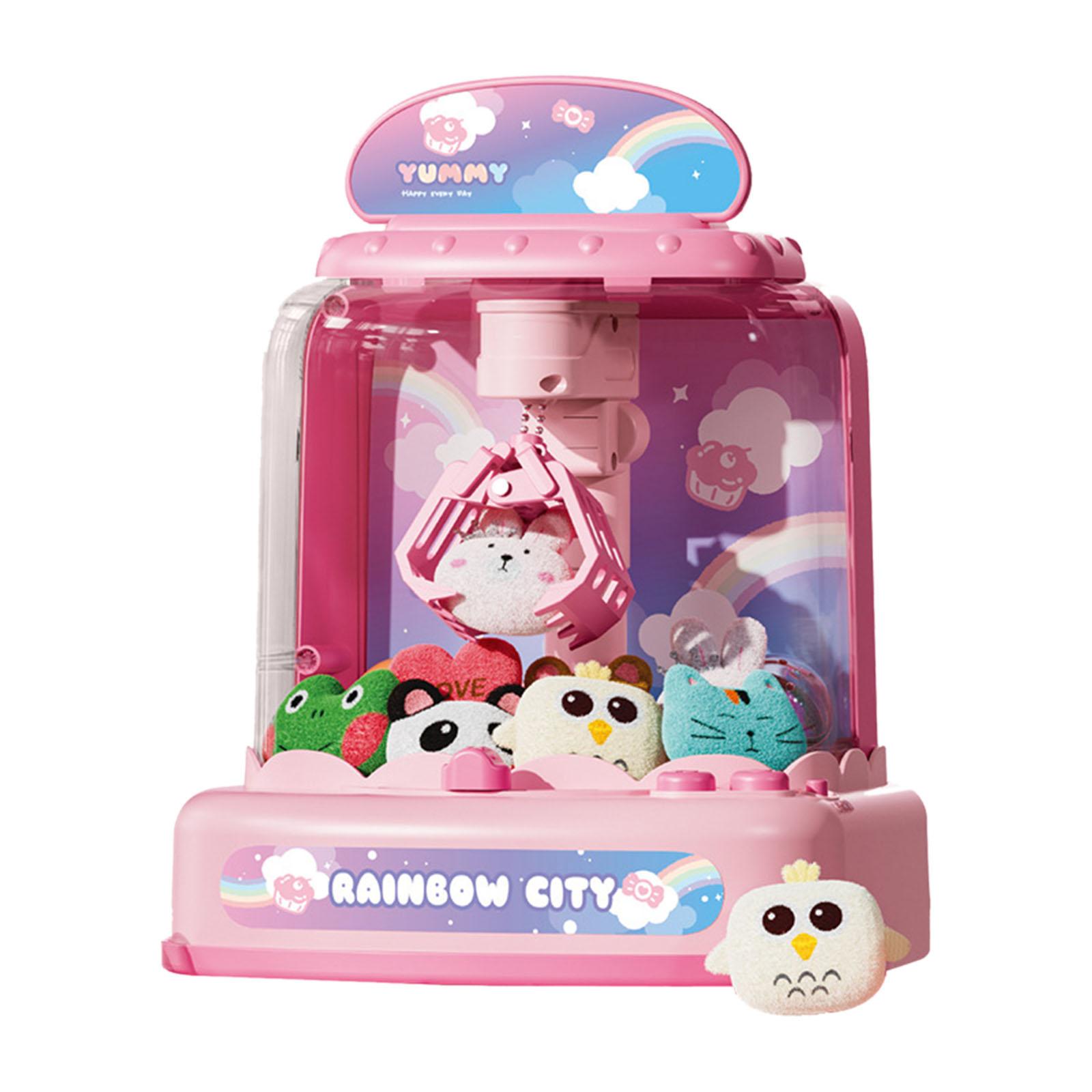 Kids Small Claw Machine Small Claw Game Children Interactive Toys Mini Pink