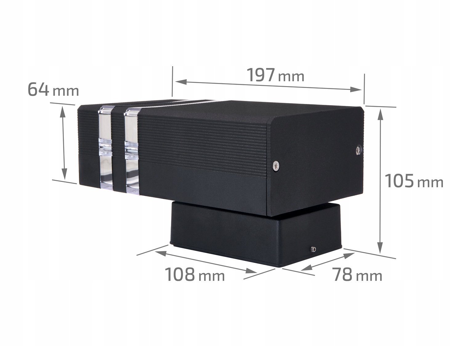 LAMPA ELEWACYJNA LED ZEWNĘTRZNA KINKIET OGRODOWY Marka Masterled