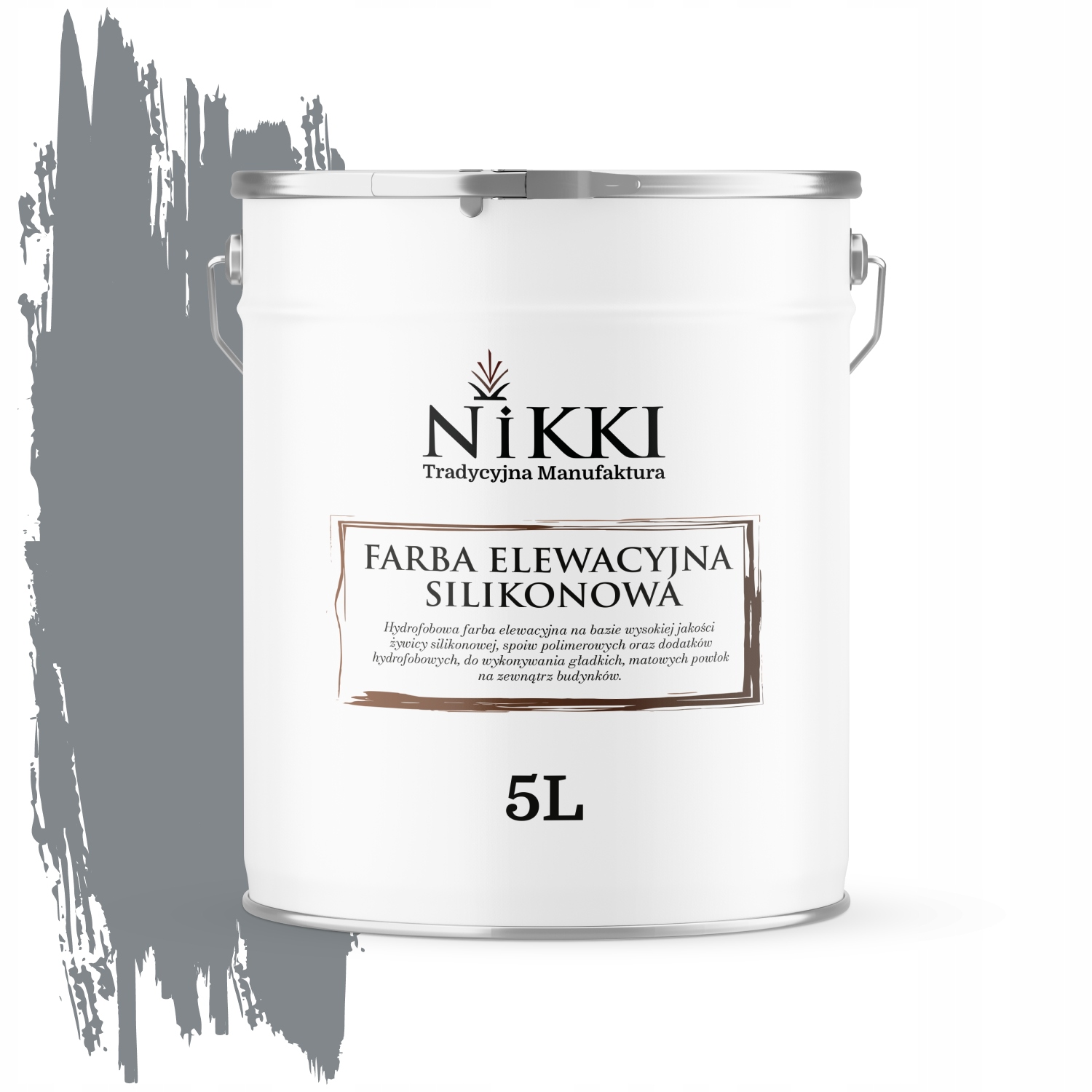 Fasádna farba na omietku 5L Vonkajšia šedá teplá Rôzne farby