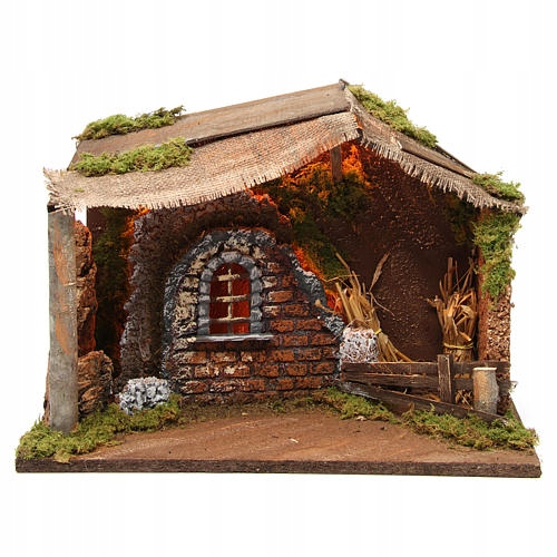 Krásná stájová vánoční betlémka – 42 x 19 x 30 cm, výška 12-15 cm