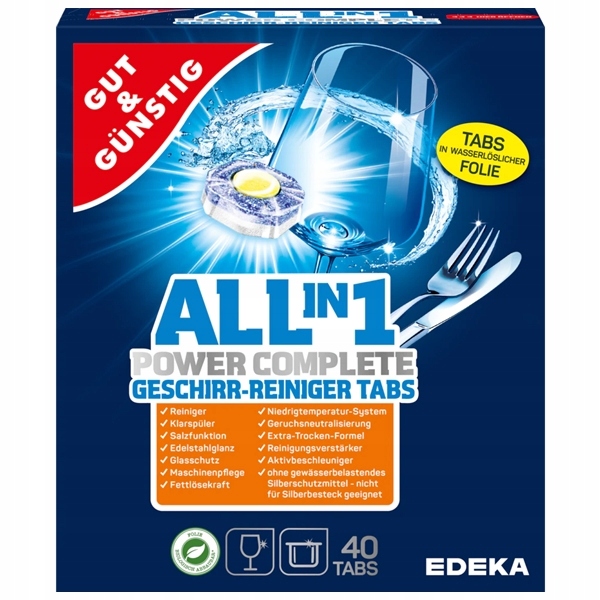 

G&g Tabletki Do Zmywarki All in One 40SZT De