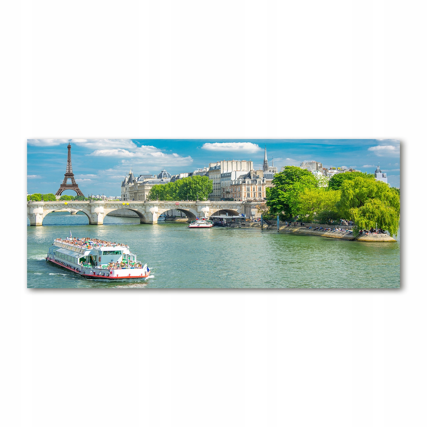 

Foto obraz akryl zdjęcie Sekwana Paryż 125x50 cm