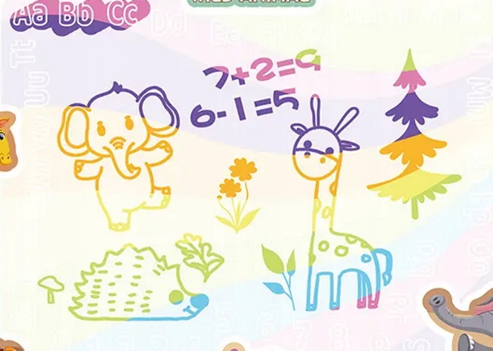 MATA WODNA DO RYSOWANIA MALOWANIA SAFARI + PISAKI Marka Madej