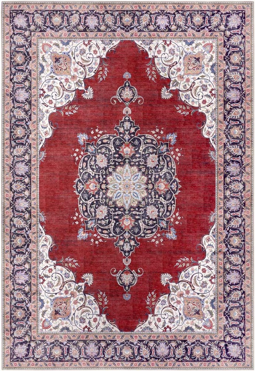 Červený orientálny koberec do obývačky 120 x 170 cm
