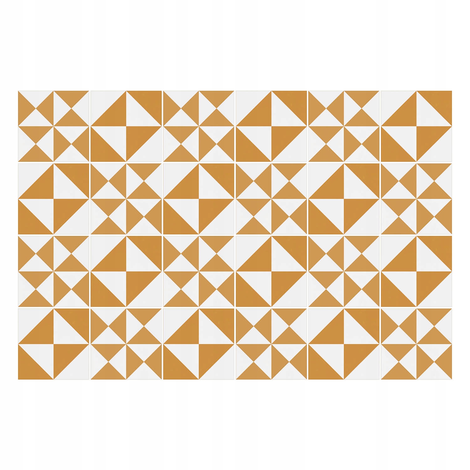 Dekorativní Samolepky na dlaždice Geometrie trojúhelníků 24 ks 20 x 20 cm