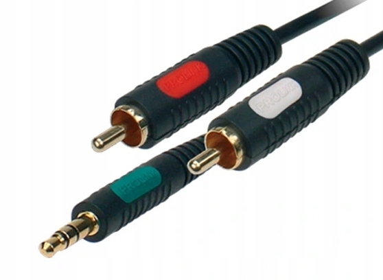 KABEL 2 RCA - JACK 3.5mm STEREO AUDIO PROLINK CLASSIC CL 342 1,2m Marka Pro-Link
