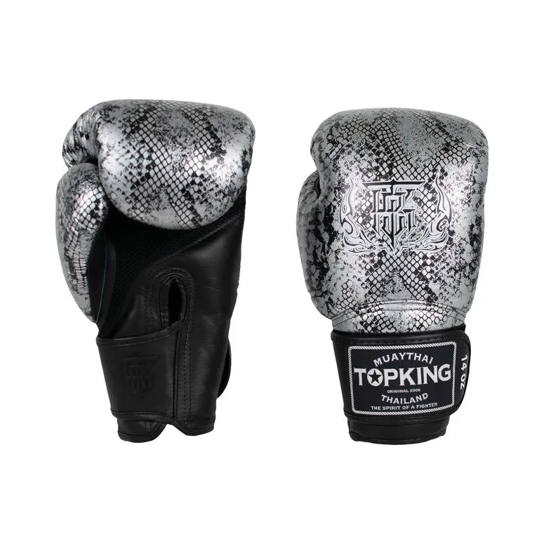 boxerské rukavice muay thai top king star snake air 12OZ Černá/sre