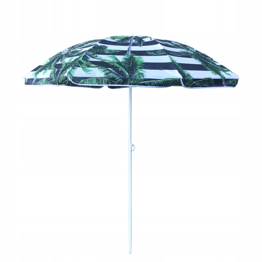 PARASOL PLAŻOWY OGRODOWY BALKONOWY KORAL 1B 180 CM Kolor dominujący odcienie zieleni