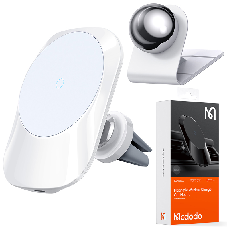 MCDODO UCHWYT SAMOCHODOWY Z ŁADOWARKĄ MAGSAFE