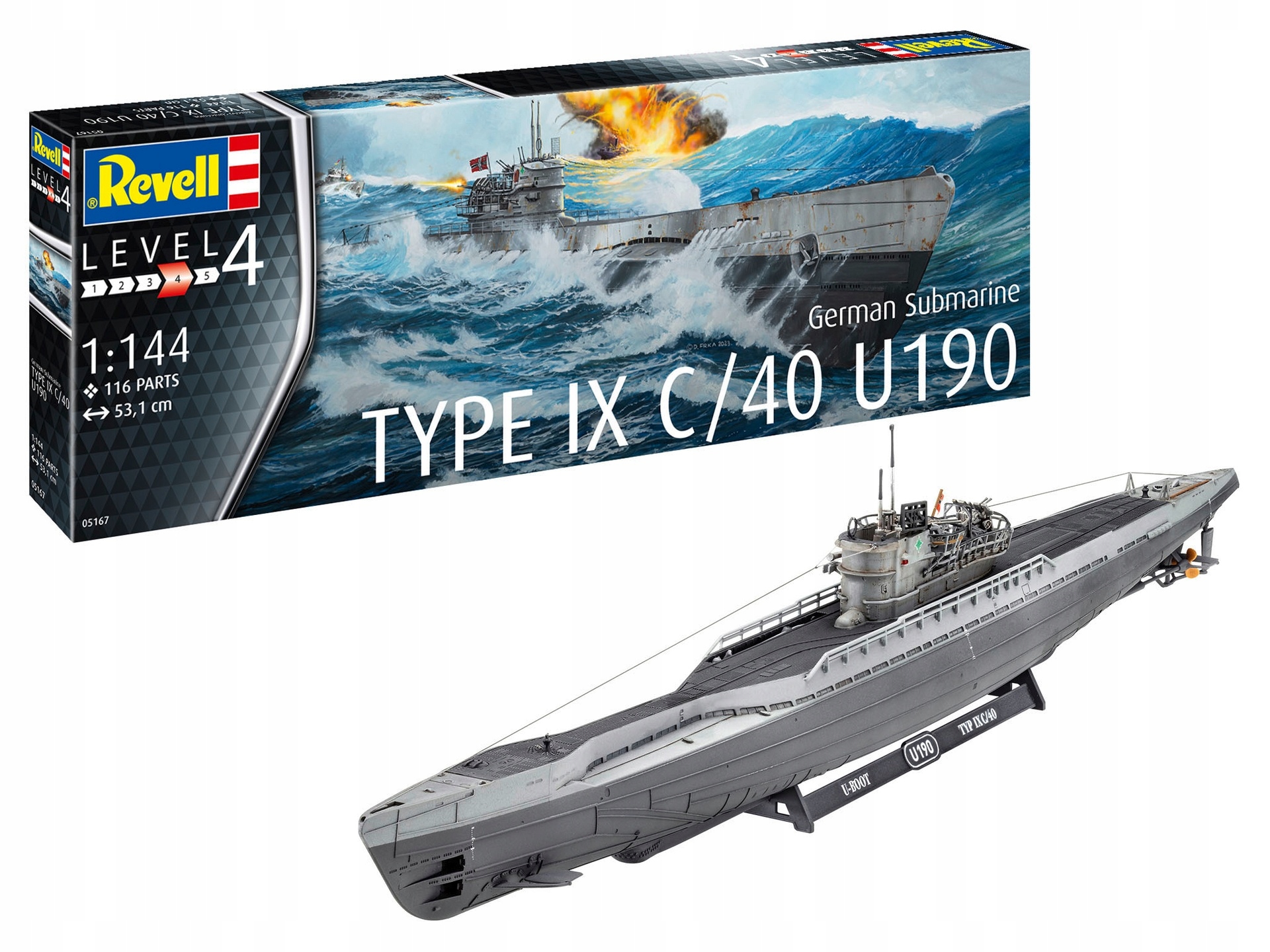 Model plastový German Submarine T.ix C/40 1/144