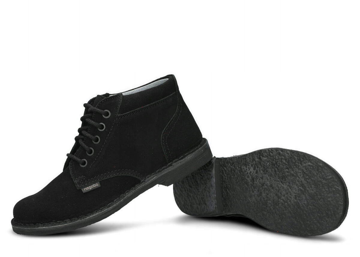 NAGABA 076 CZARNY WELUR - TRZEWIK MĘSKI - ROZMIAR 45 Kod producenta N-0760-STCZ-01WE-0-45