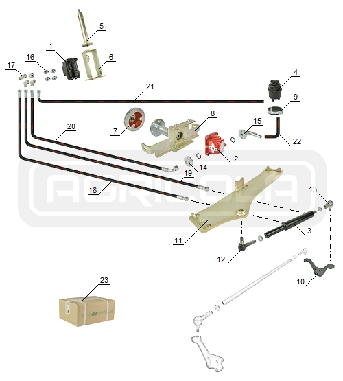 KOMPLETNE WSPOMAGANIE ORBITROL C-360 + INSTRUKCJA Producent części Agricola