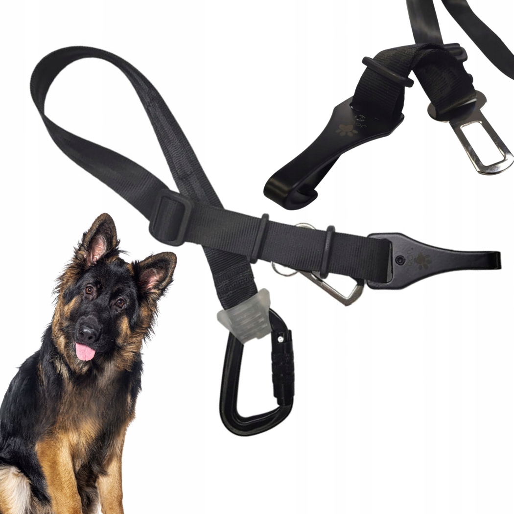 Levně Spona Pás Do Auta Pro Psa Dlouhá Joqu Isofix Duo
