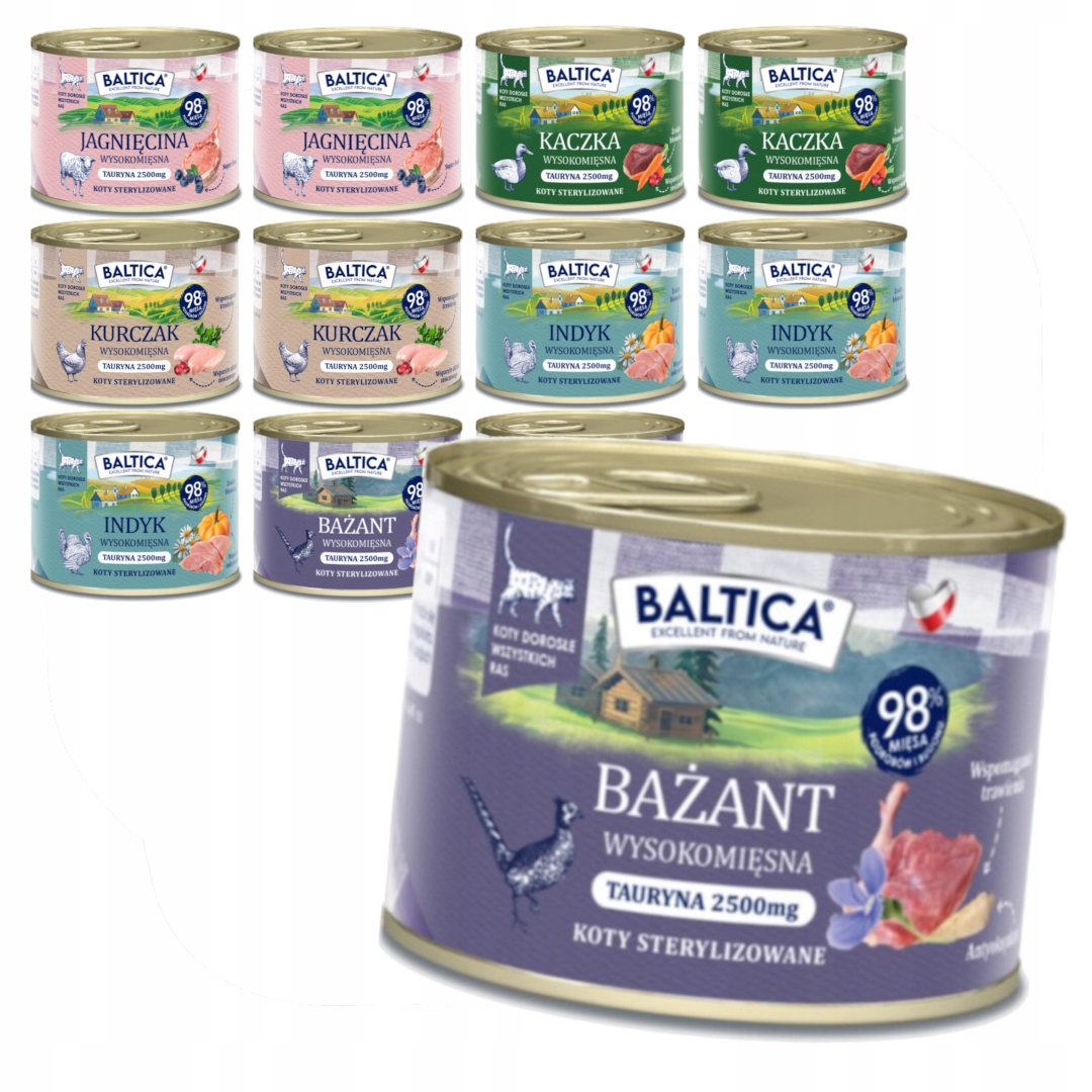 Levně Baltica Flavors of the Regions Mix Chutí 12x185g Vlhké Krmivo pro sterilizované kočky