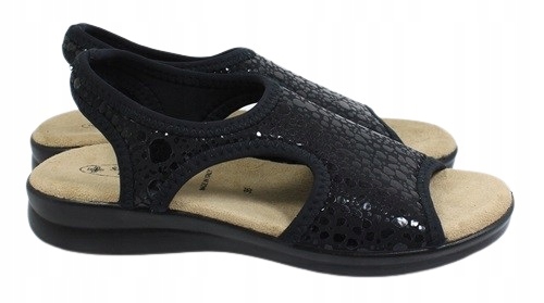 Elastické sandály Sanital Flex 8041.17 Černé r35