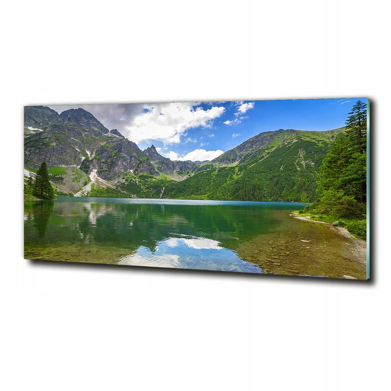 Foto obraz 125x50 do pokoje Mořské oko Tatry