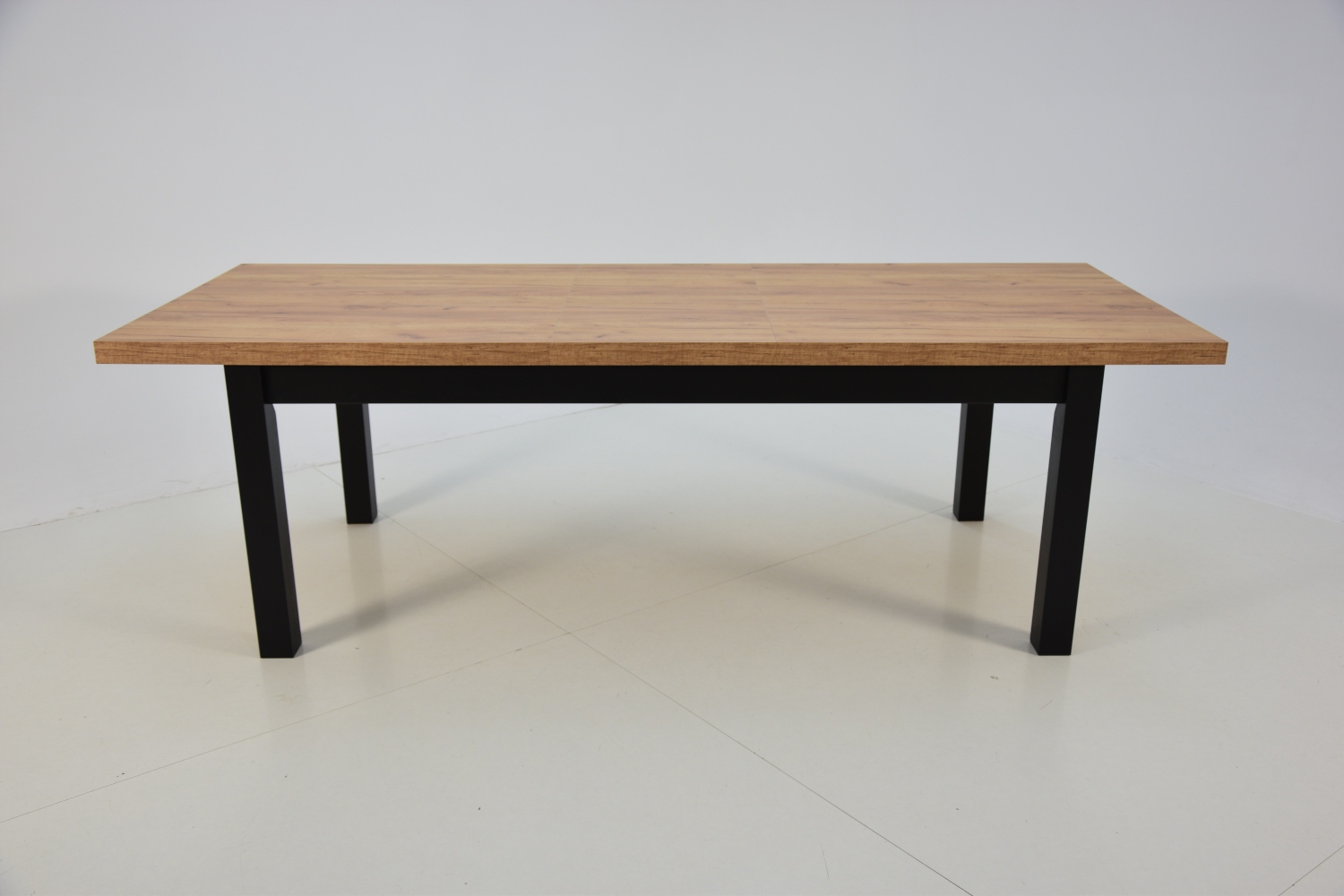 Stół 90x170/250 drewno czarny blat DĄB ODWIECZNY Kod producenta SW S7