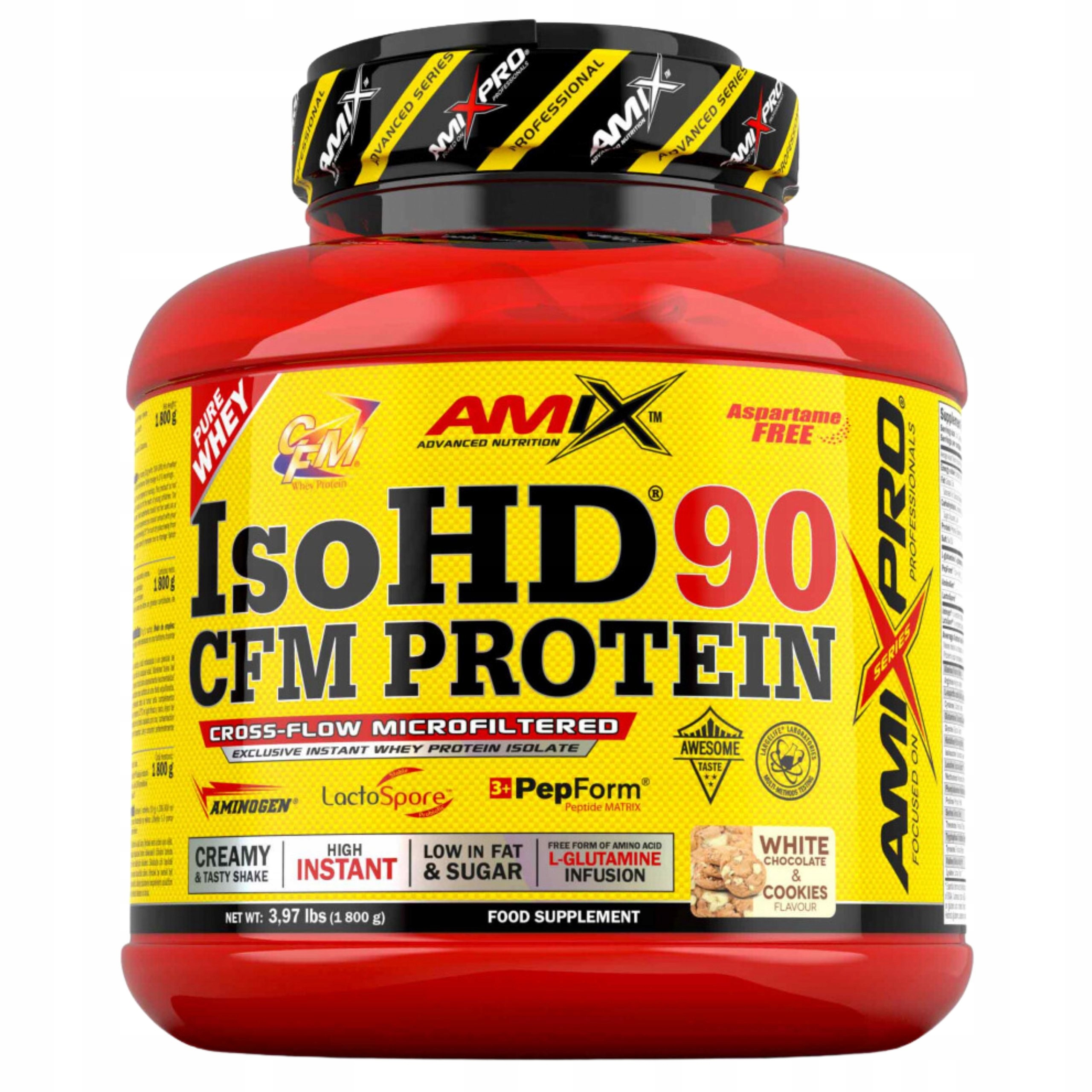 Keto Whey Isolate Proteinový koktejl Wpi 90 Cfm IsoHD bílá čokoláda