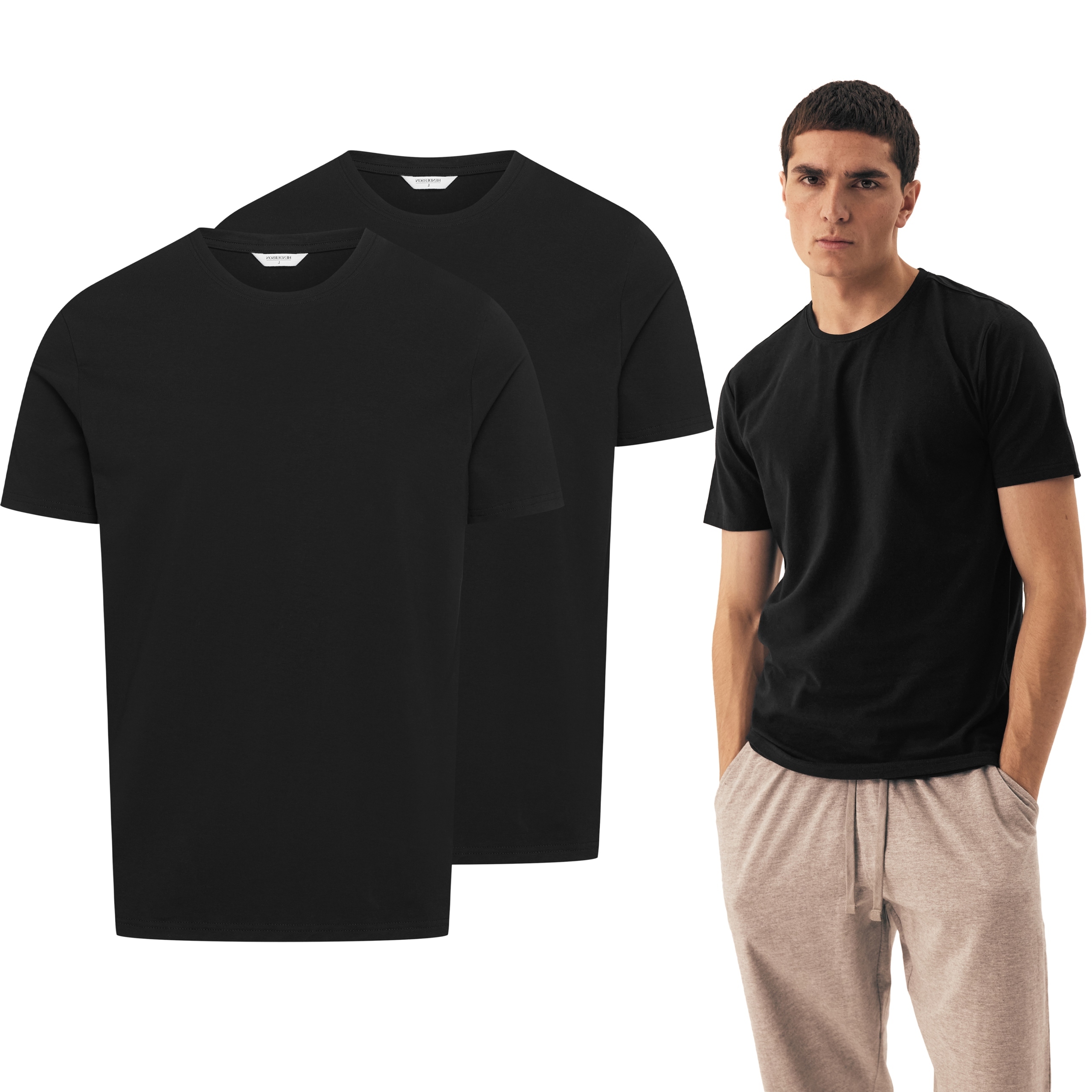 Henderson Move pánské tričko bavlněné 2-BALENÍ L