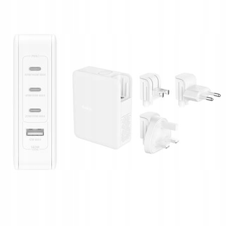 Belkin 140W 4-portová Usb-c Power Delivery GaN Pps nástěnná nabíječka Uk,
