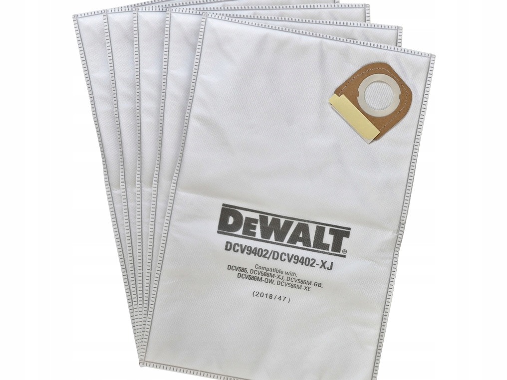 DEWALT DCV9402 worki do odkurzacza DCV586M 5szt. zestaw