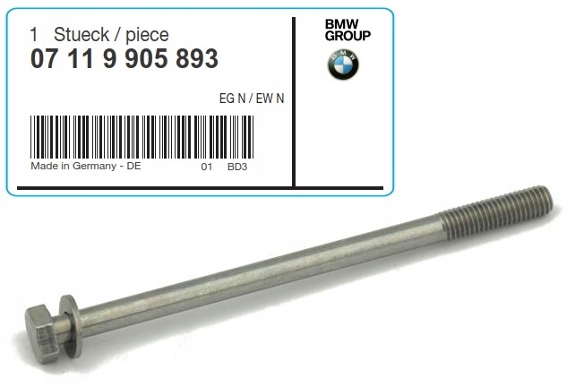 

Oe śruba poduszka zawieszenie silnika Bmw F10 Aso