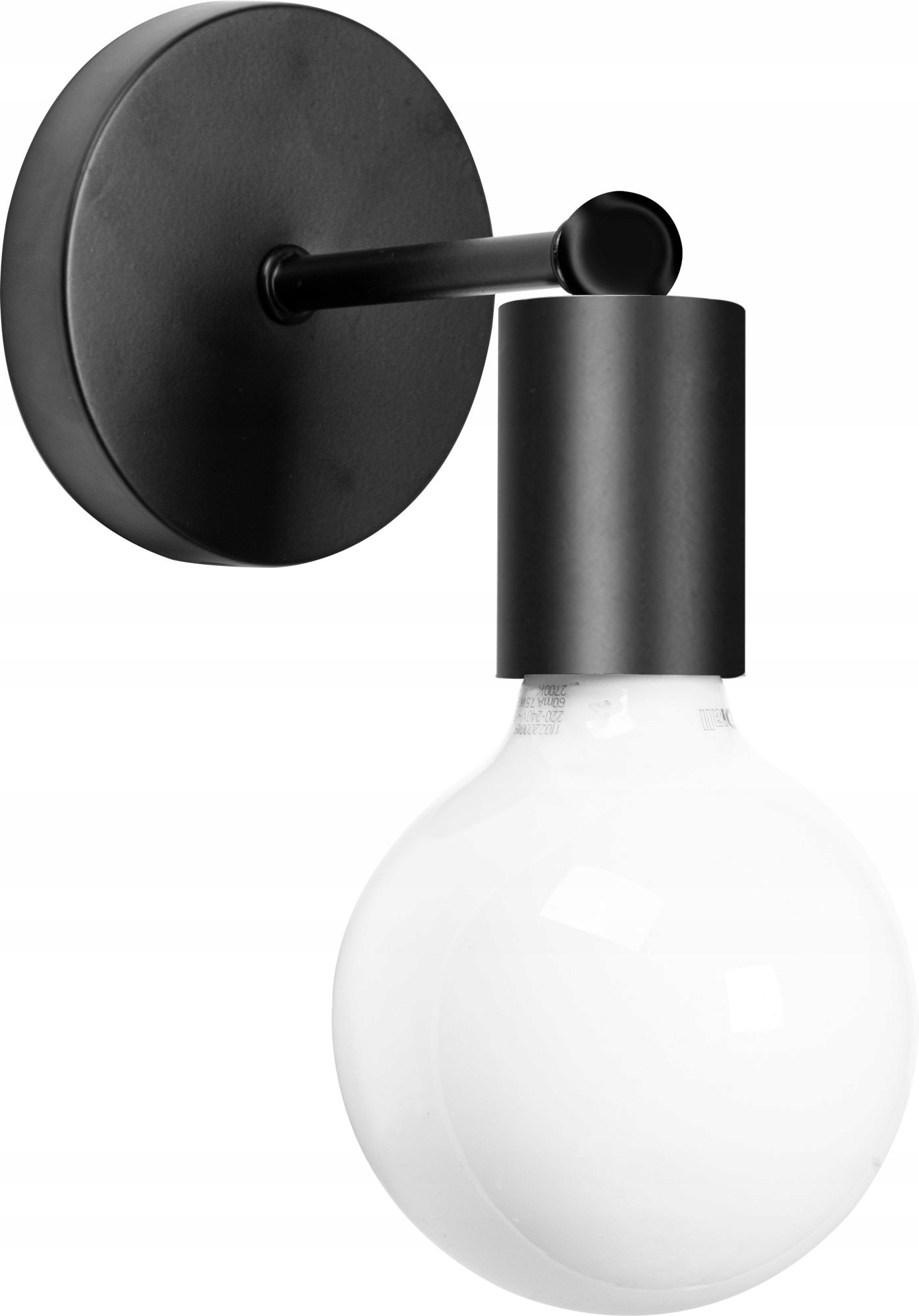 

Lampa Kinkiet Ścienny Metalowy Lotf Black Paradise