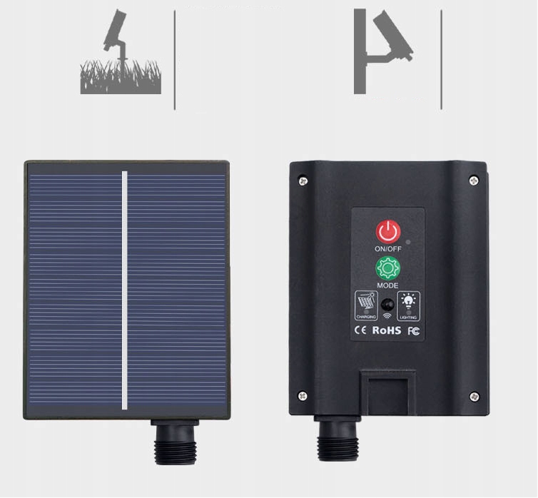 SOLARNA TAŚMA LED SMD WODOODPORNA 5M BIAŁY CIEPŁY IP67 Marka bez marki