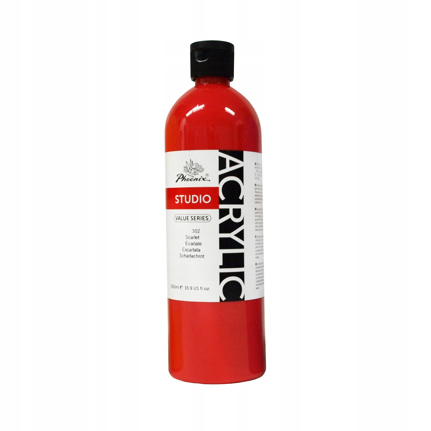 

Farba akrylowa Phoenix 500ml czerwona Scarlet 302