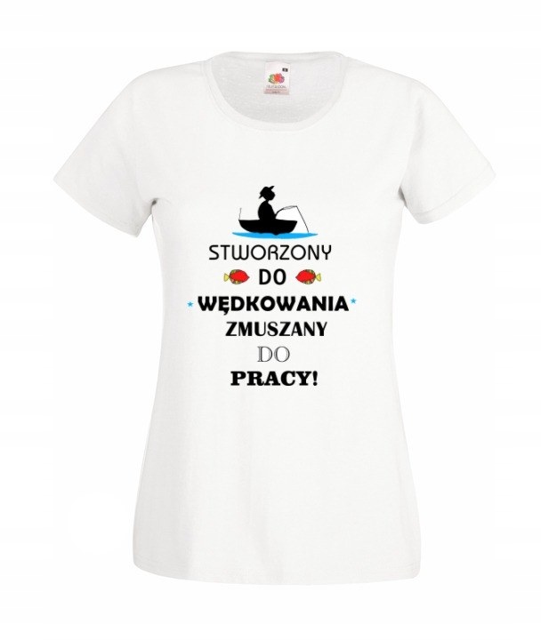 

Damska koszulka Wędkarz Ryba Wędka Wzory
