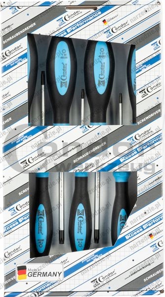 Torx šroubováky T8-T40, 7 ks, Condor