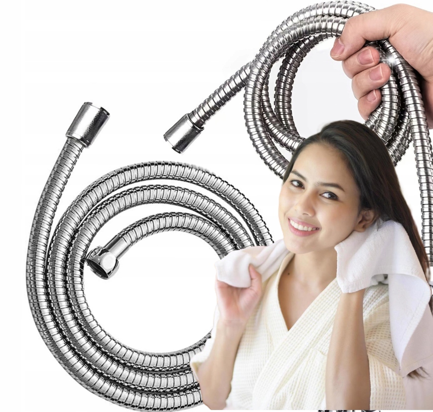 Hadice Flexibilní Chromovaná Univerzální 200 CM Kovová