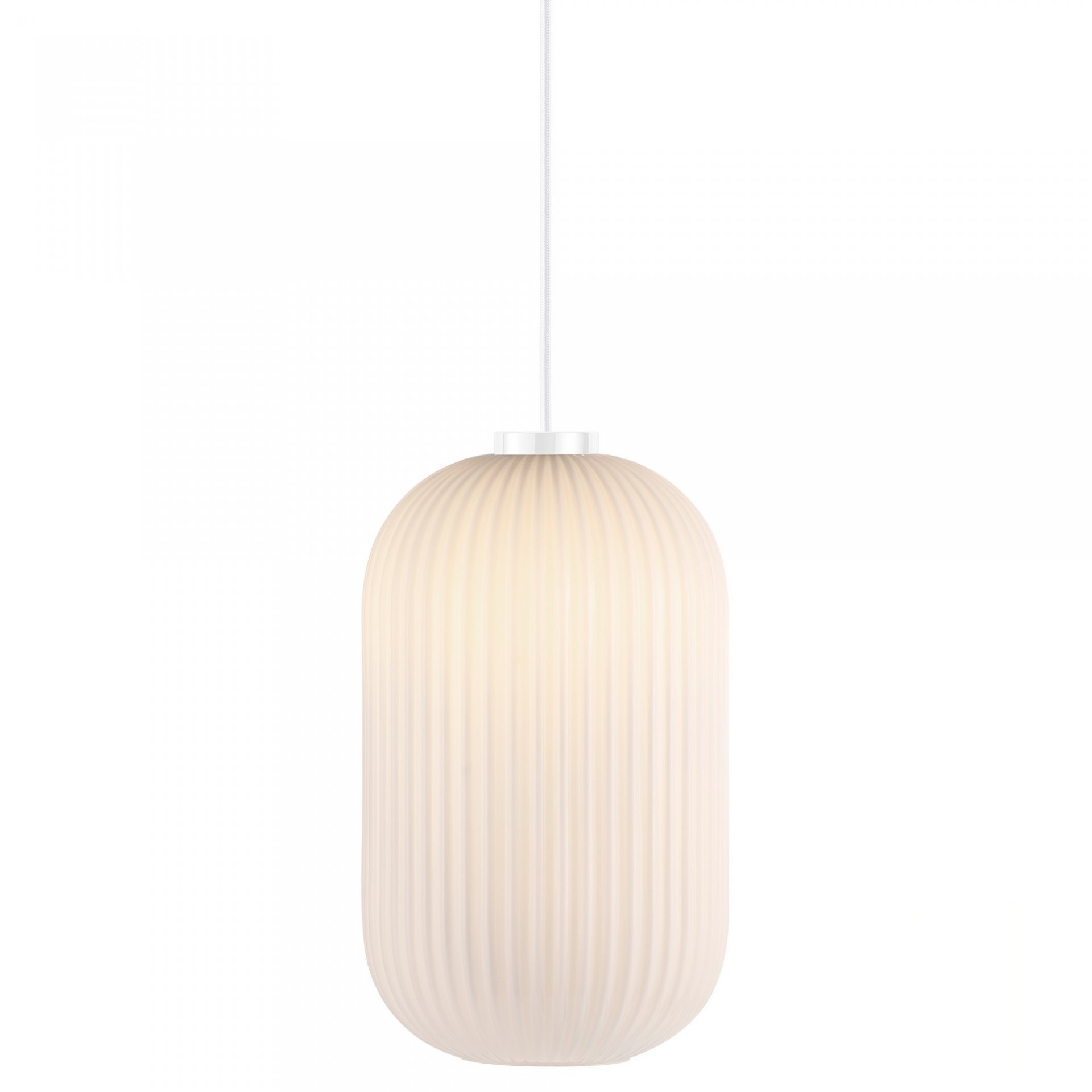 Závesná stropná lampa Luster Biela Milford E27 Tónované sklo Nordlux