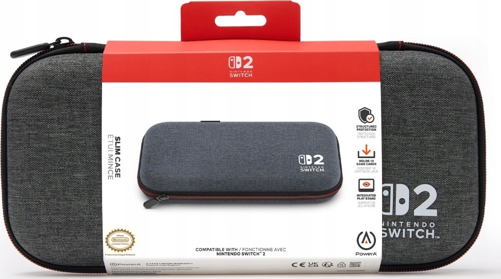 PowerA Licencjonowane Etui na konsole Nintendo Switch 2 Szare SWITCH2