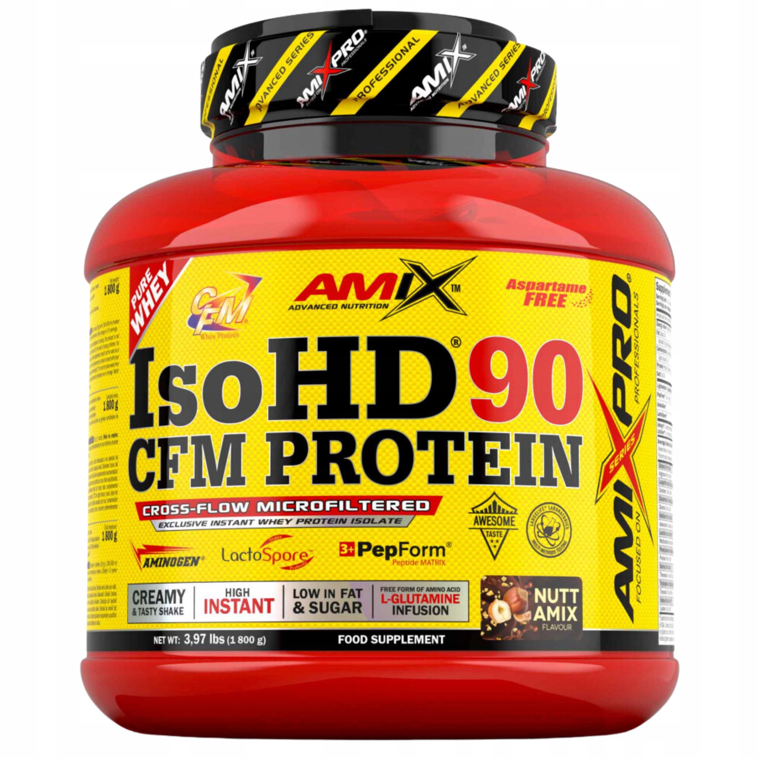 Protein Bez Cukru Keto Wpi Isolate IsoHD Protein Čokoláda Lískový ořech
