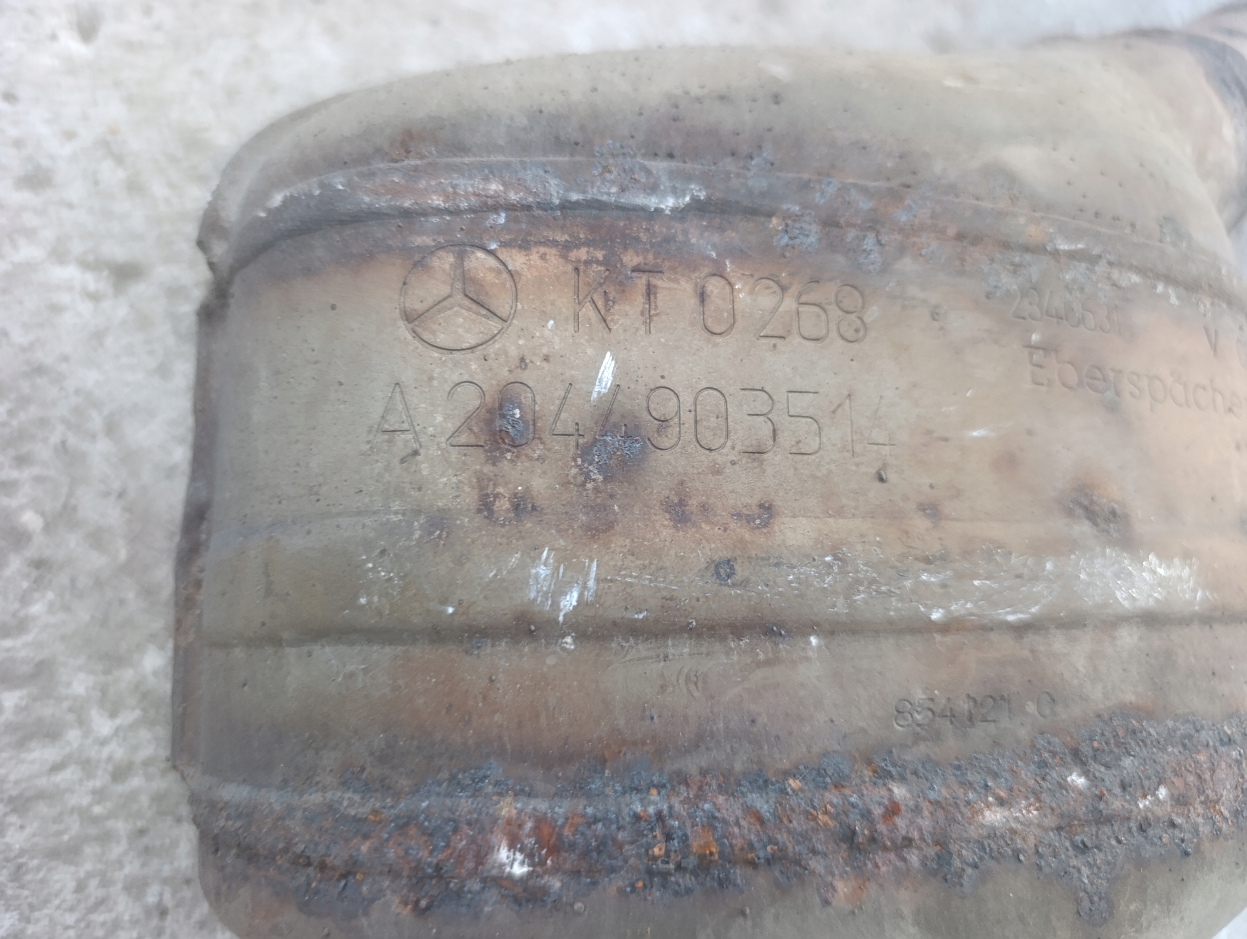 catalyst MERCEDES-BENZ C W204 KT0268 A2044903514