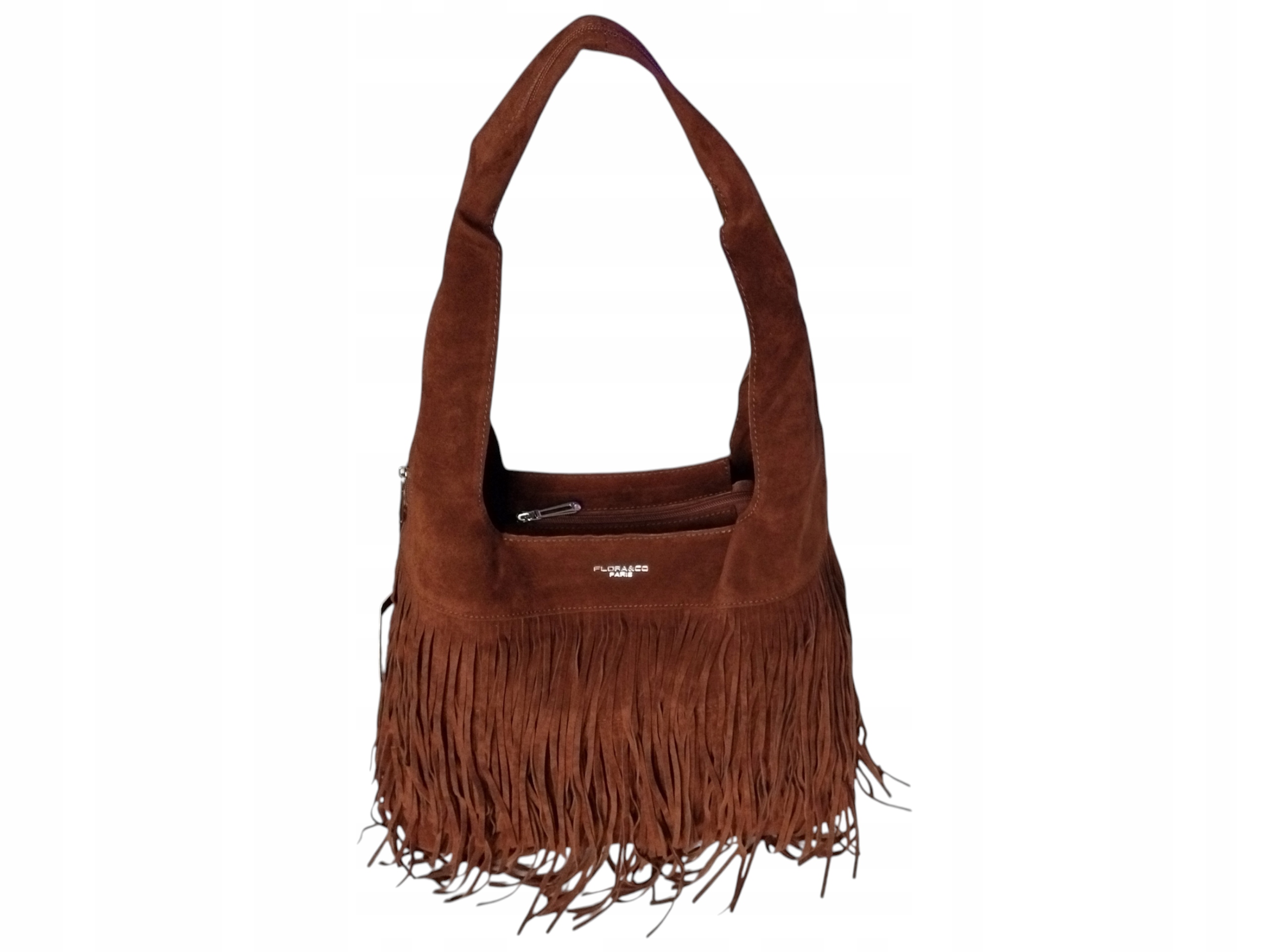 Dámská taška Flora&Co Shopper přes rameno Camel Hnědá Semišová