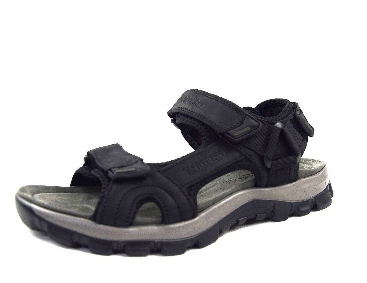 Pánské kožené sandály T.Sokolski se třemi suchými zipy, vel 41