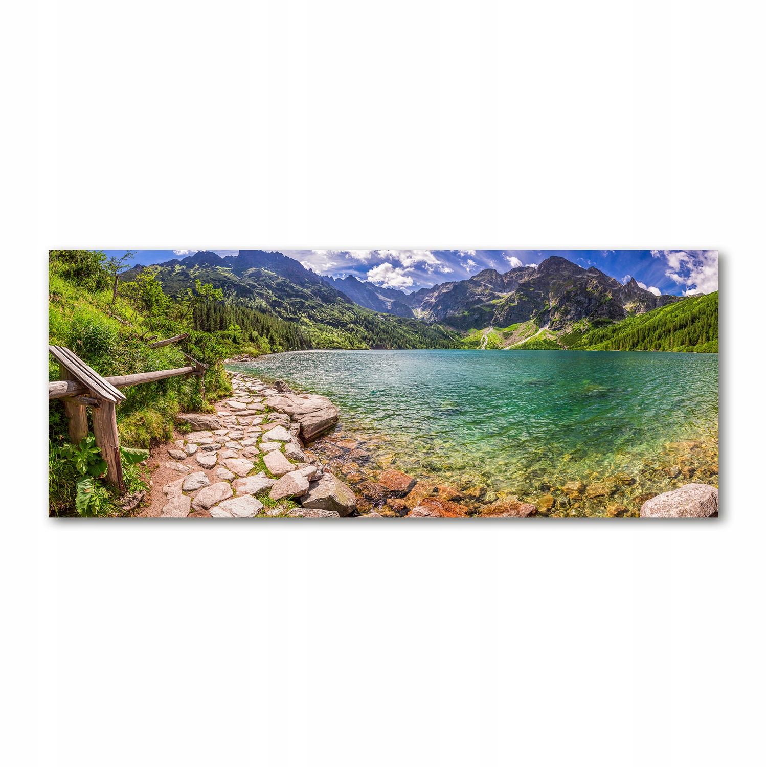 

Foto obraz szkło akryl Morskie oko Tatry 125x50 cm