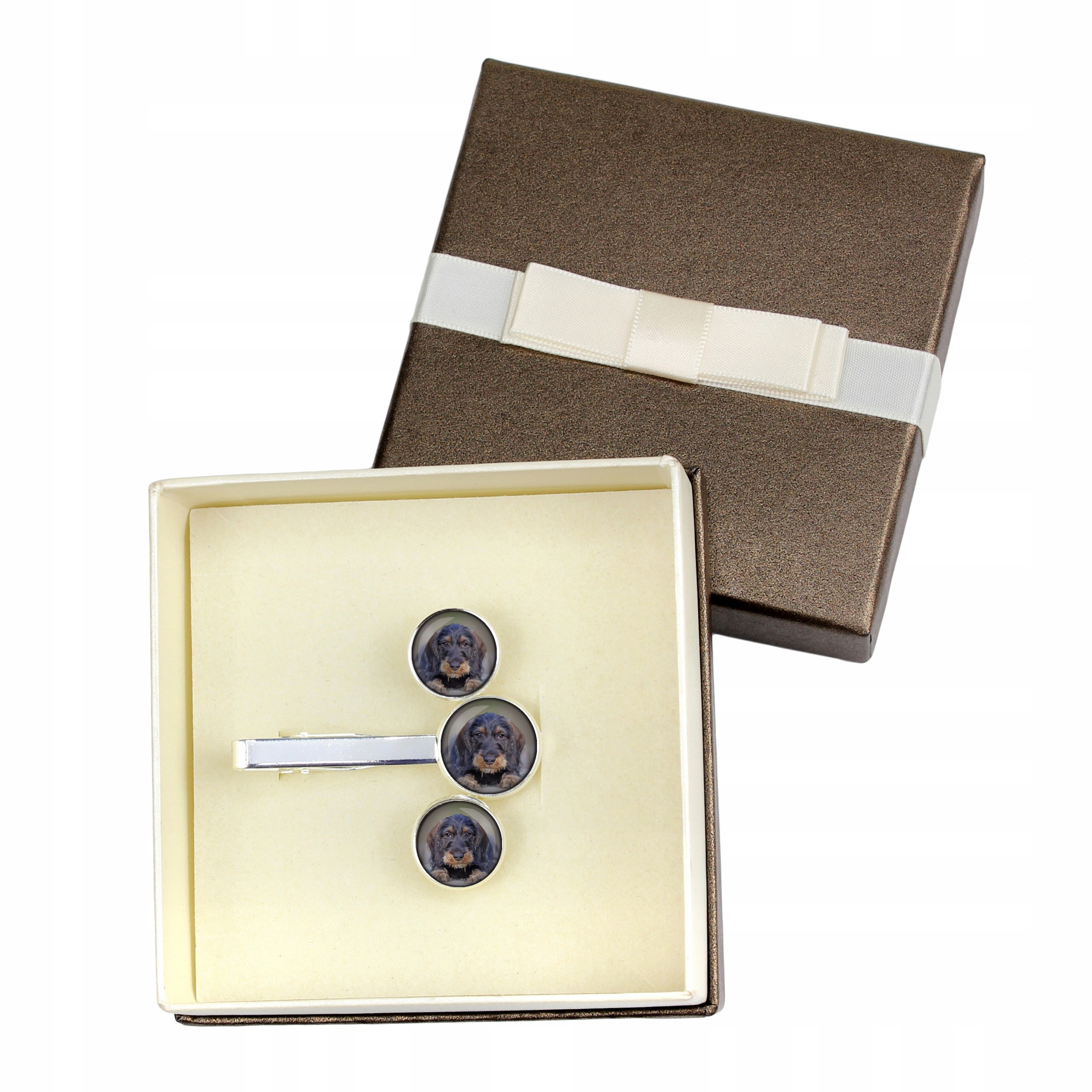 

Jamnik szorstkowłosy Spinki do mankietów krawata